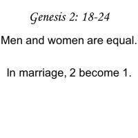 Men And Women Are Not Equal In Marriage